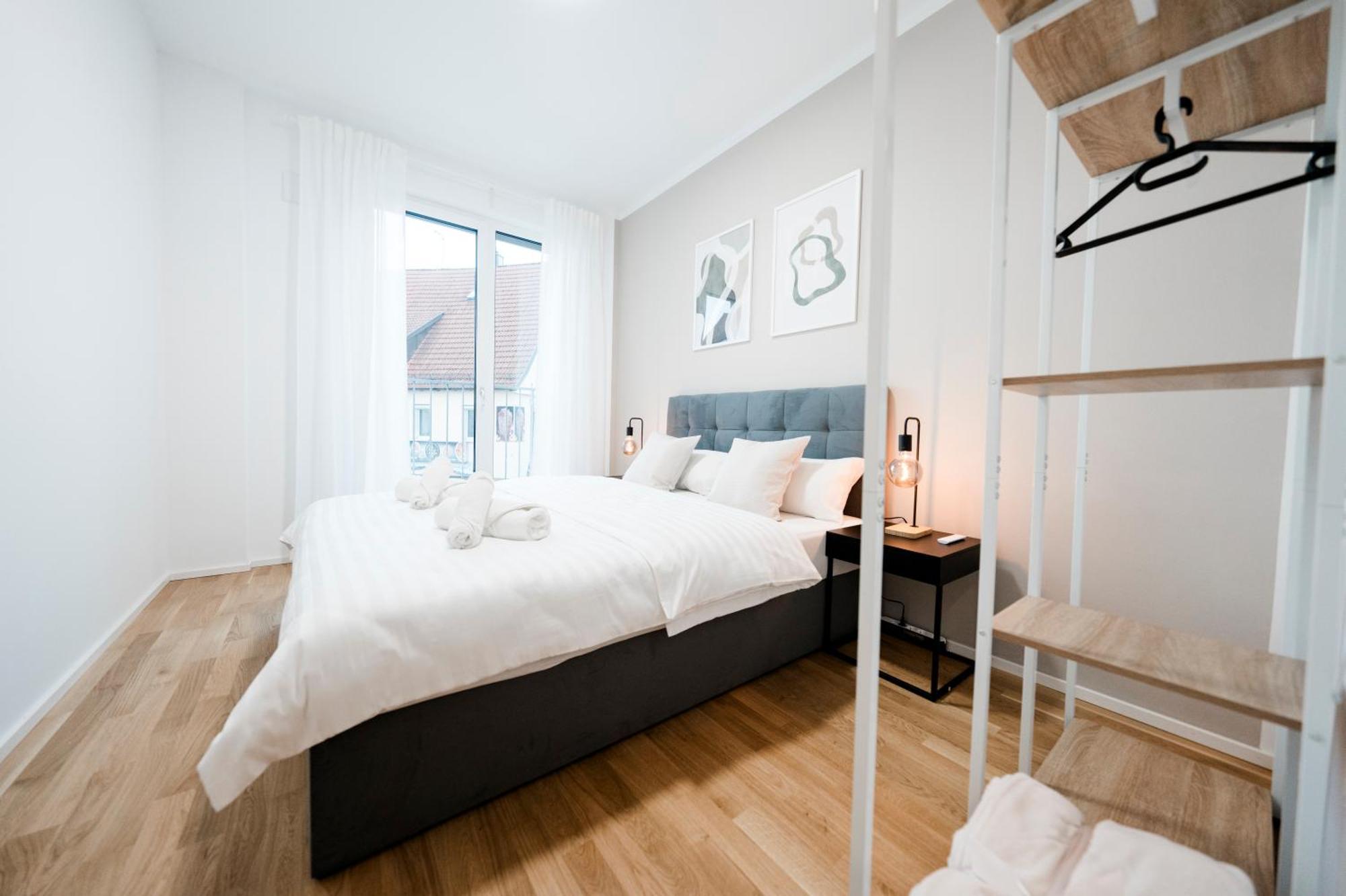 Kocasa-Apartments 01, City-Center Boeblingen, Stellplatz, Balkon, Waipu-Tv エクステリア 写真