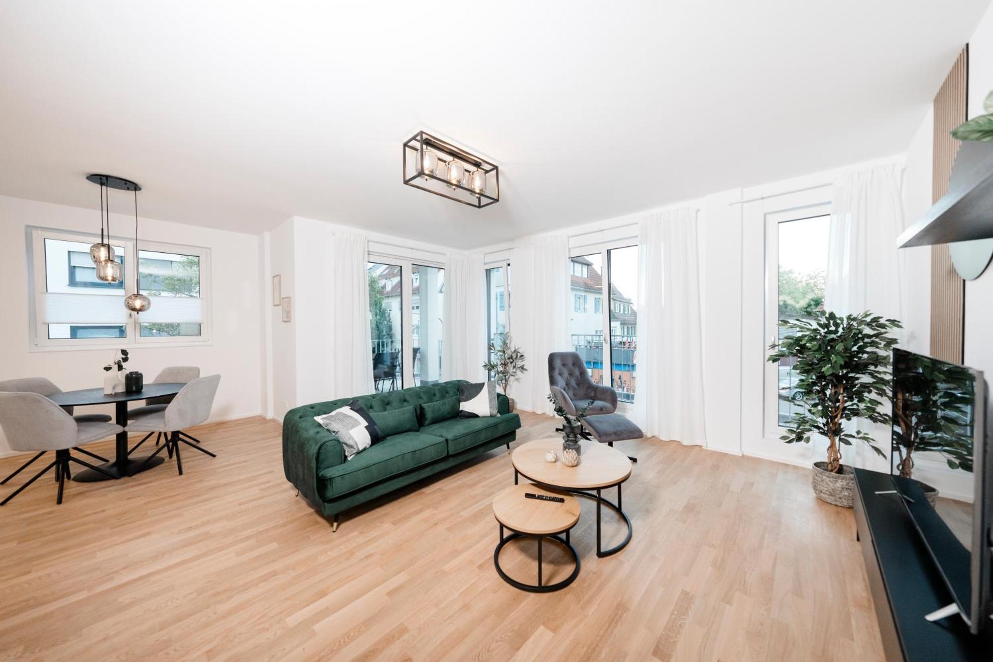 Kocasa-Apartments 01, City-Center Boeblingen, Stellplatz, Balkon, Waipu-Tv エクステリア 写真