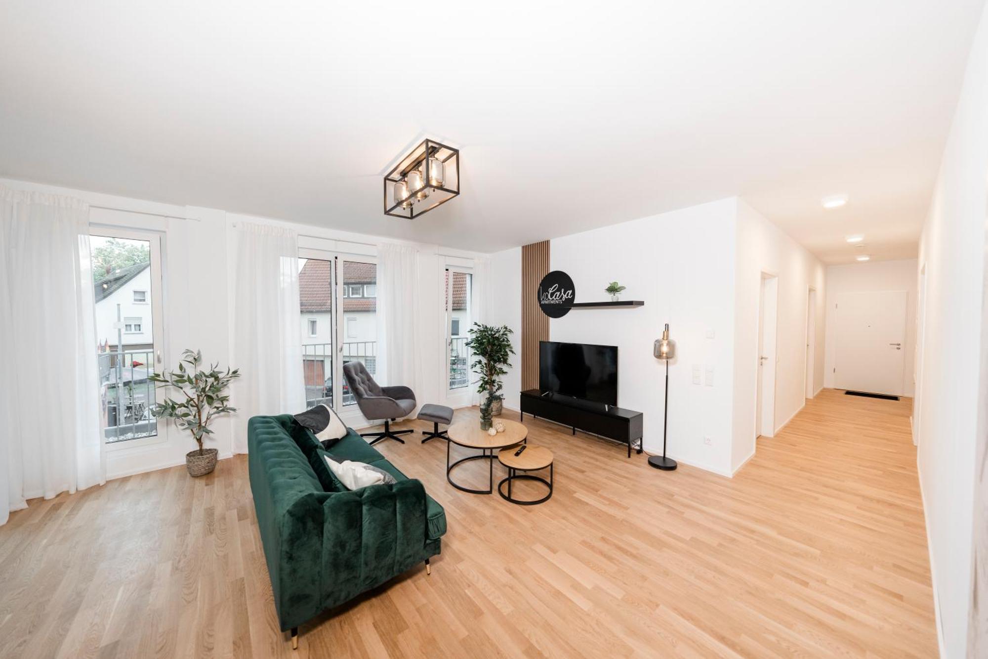 Kocasa-Apartments 01, City-Center Boeblingen, Stellplatz, Balkon, Waipu-Tv エクステリア 写真